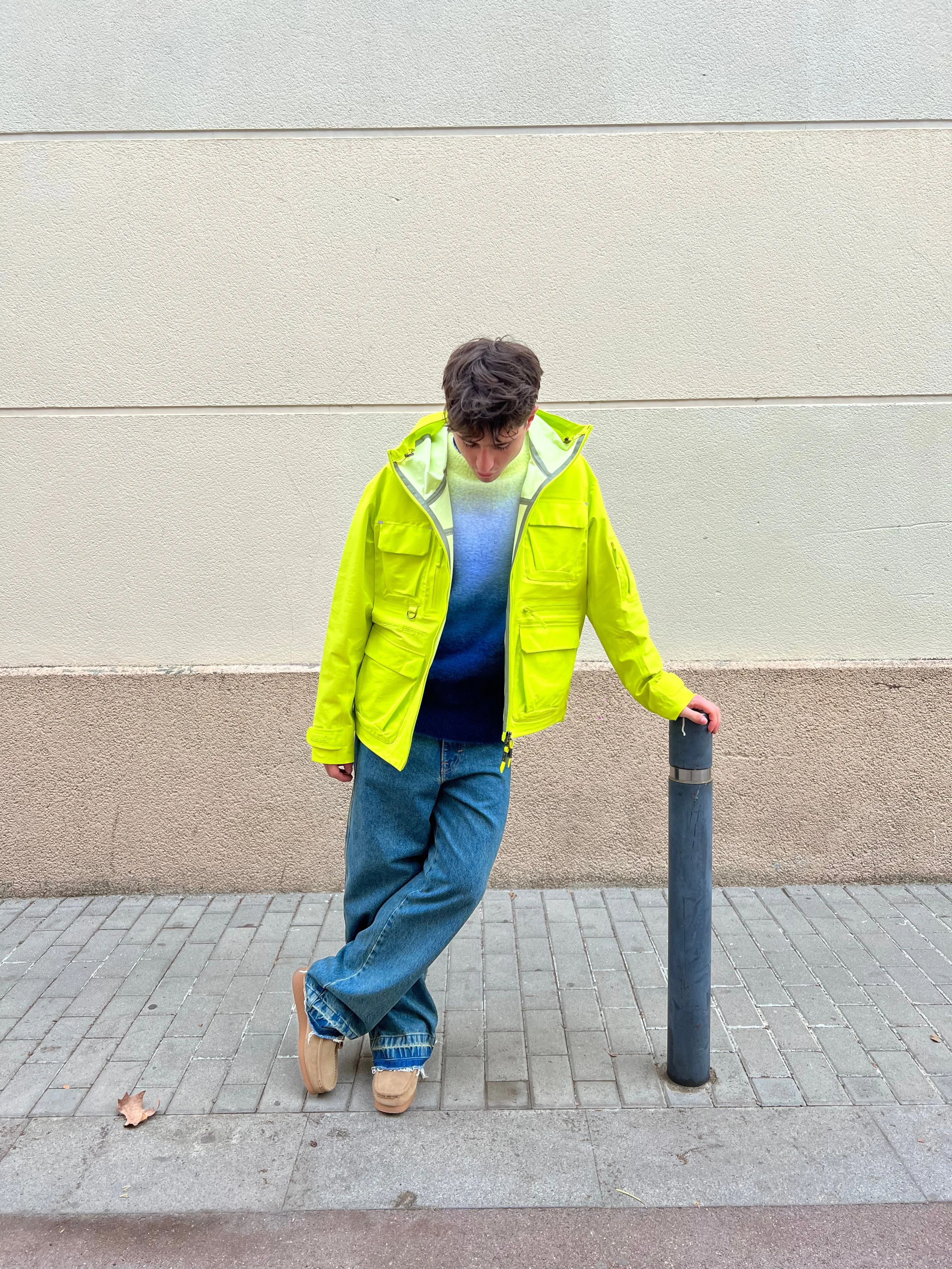 SOFT SHELL BOXY JACKET NEON