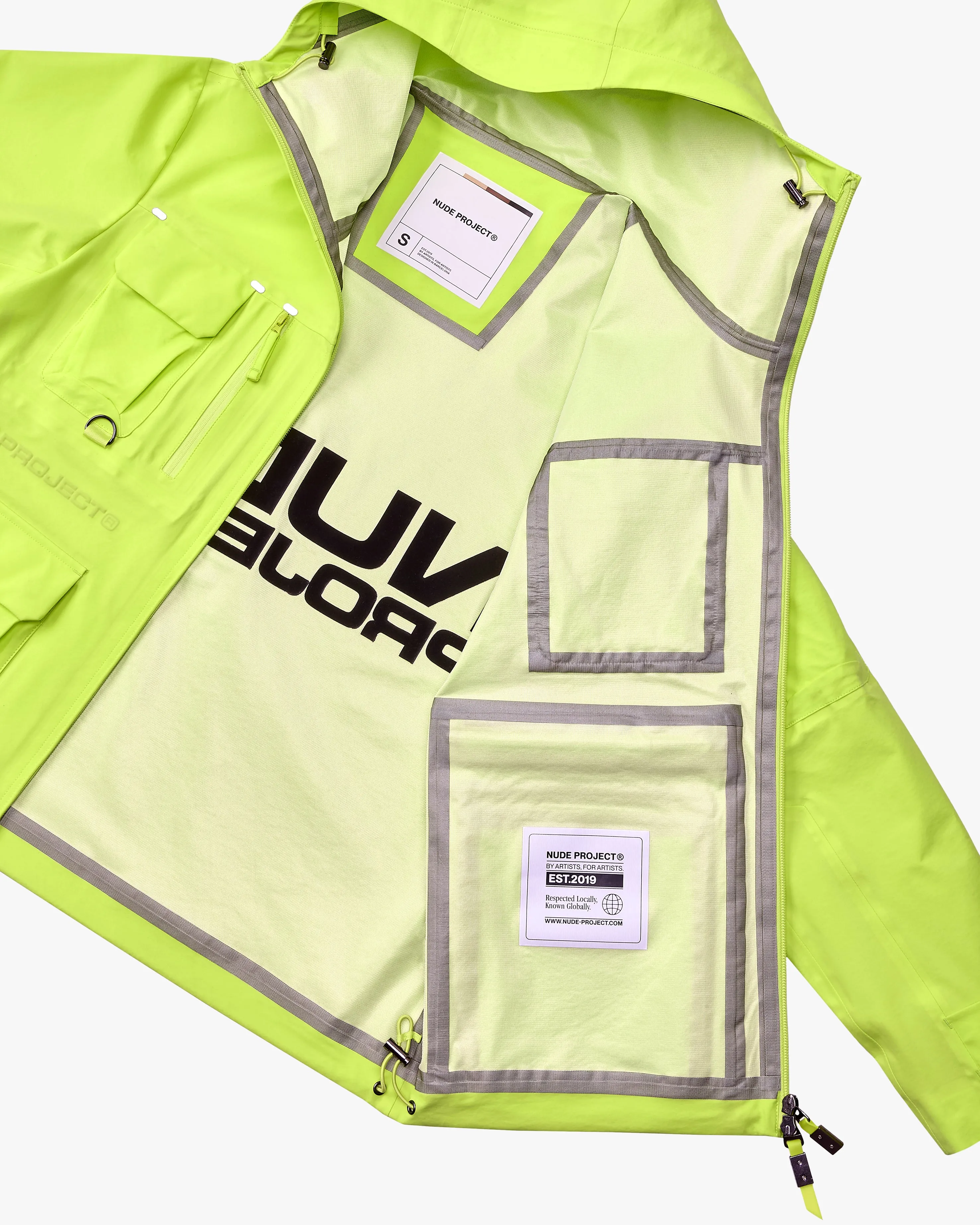 SOFT SHELL BOXY JACKET NEON