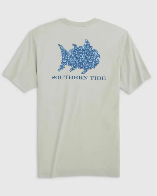 Southern Tide Heather Skipack Shell Fill T-Shirt: Heather Slate Grey