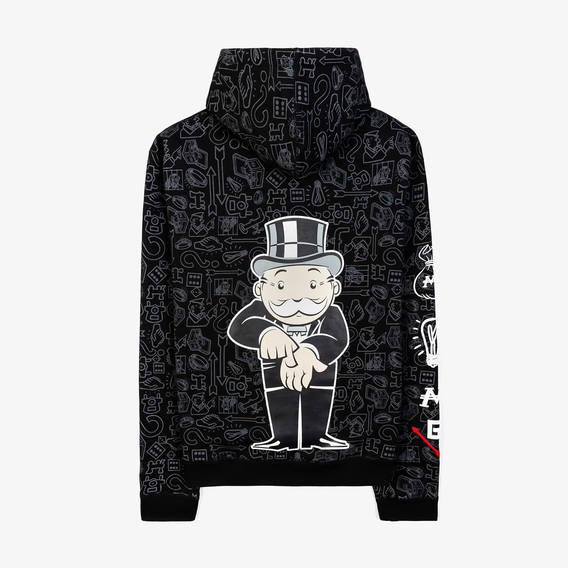 SP x Monopoly Pay Me Pullover Mens Hoodie (Black/White)