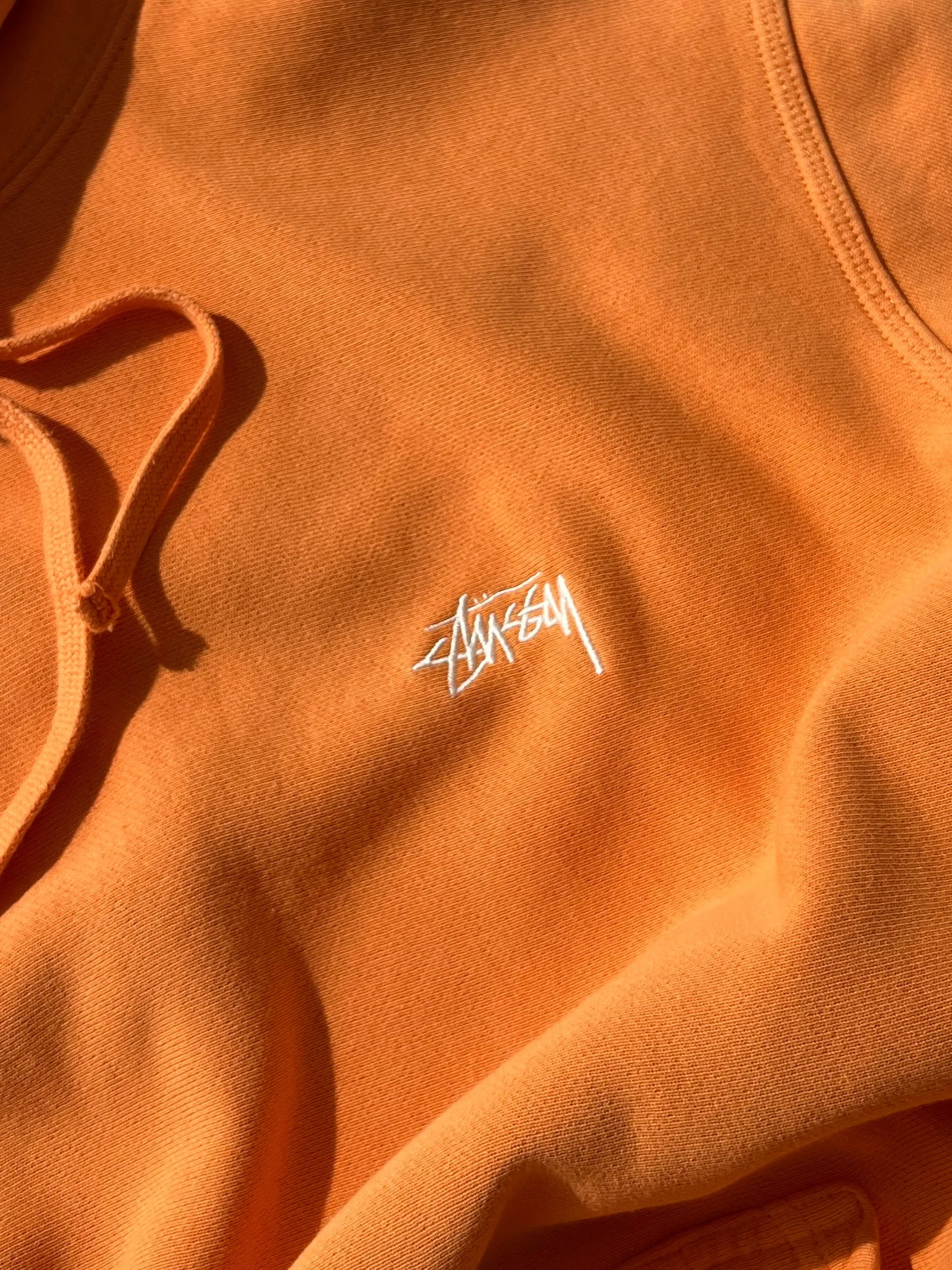 Stussy Heavyweight Embroidered Script Pullover Hoodie (L)