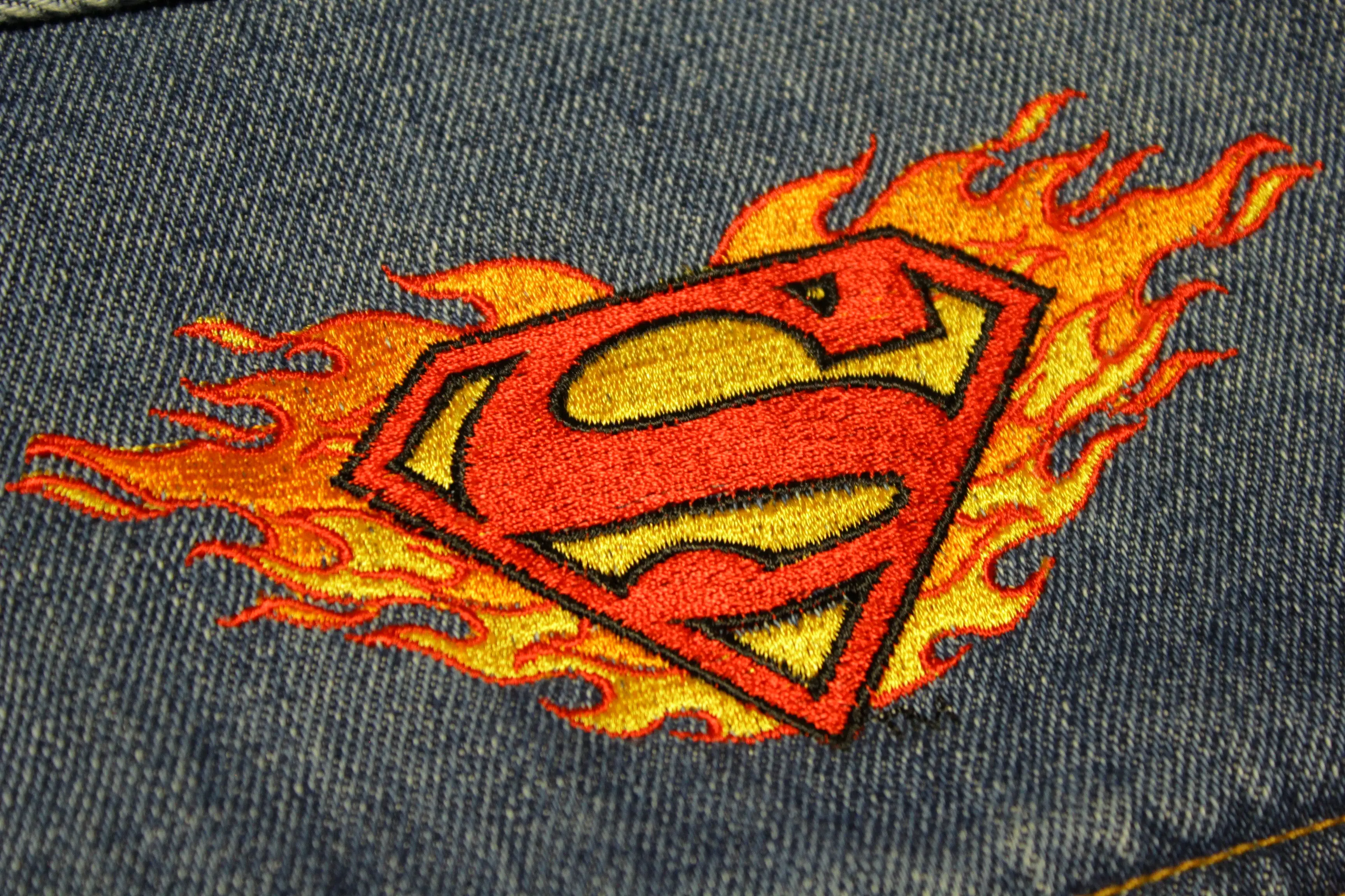 Superman Warner Bros. Vintage 90's Denim Trucker Jean Jacket