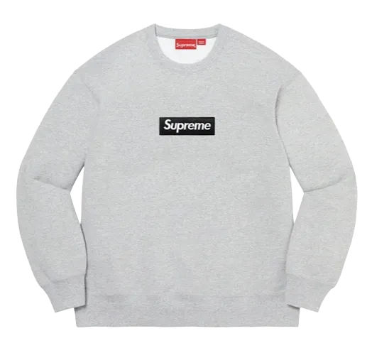 Supreme Box Logo Crewneck (FW22) Heather Grey