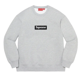 Supreme Box Logo Crewneck (FW22) Heather Grey