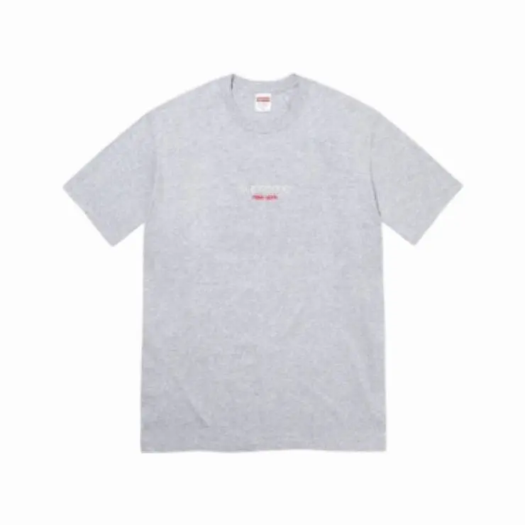 Supreme Tee 'Classic Logo' Heather Grey SS22