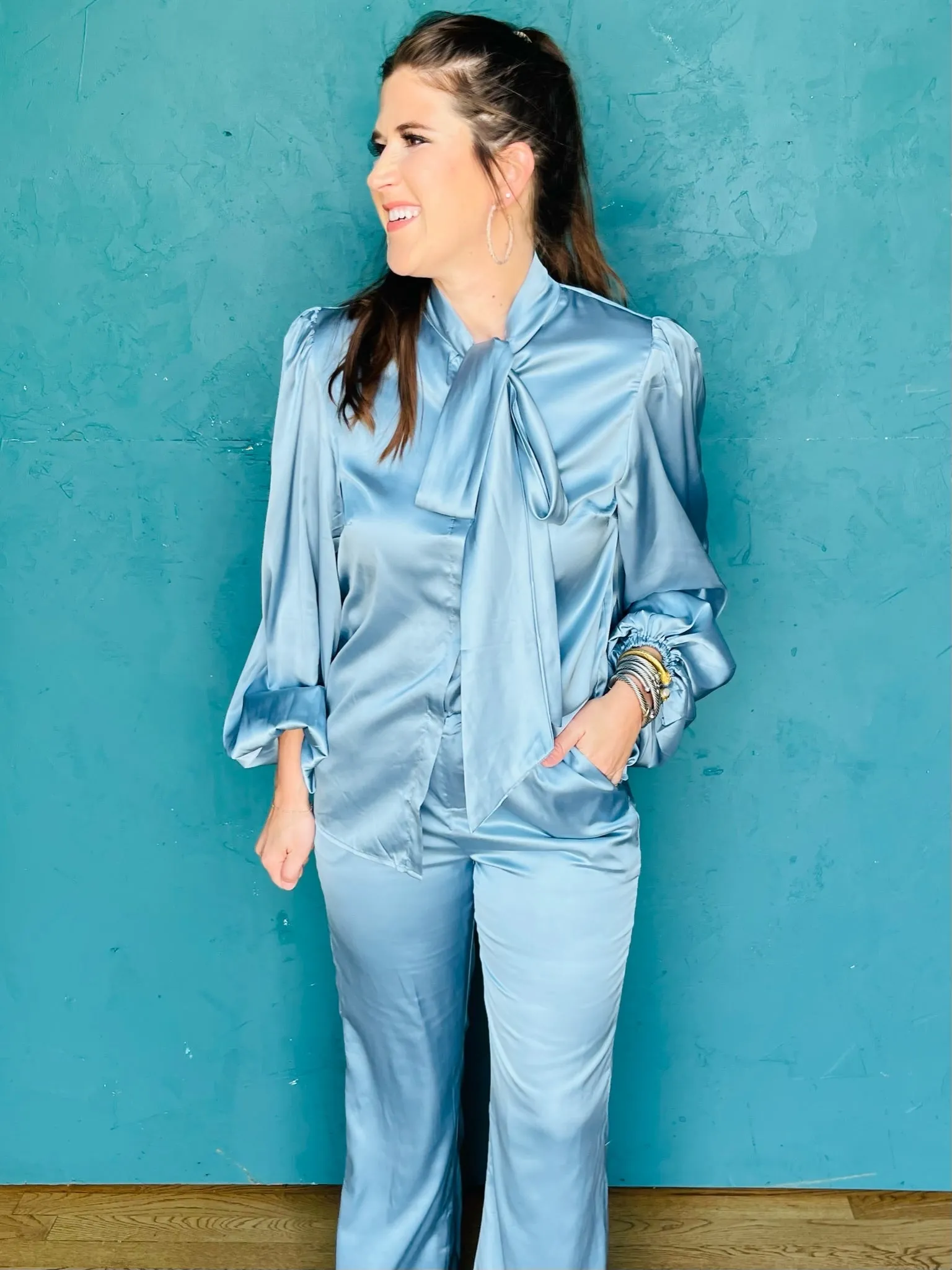 Teal Pant Suit