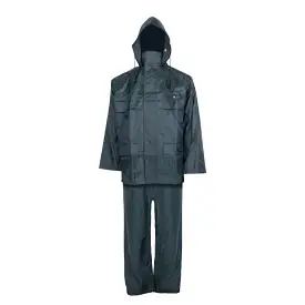 Terra Men's 3 Pc Rain Suit - Green 112900