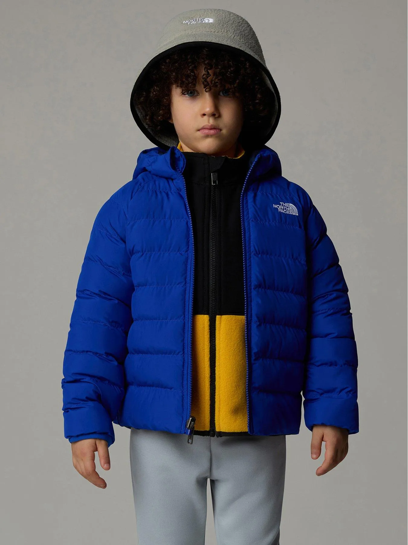 THE NORTH FACE Kids Boys Reversible Perrito Hooded Jacket - Blue