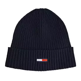 Tommy Jeans Flag Rib Beanie - Navy