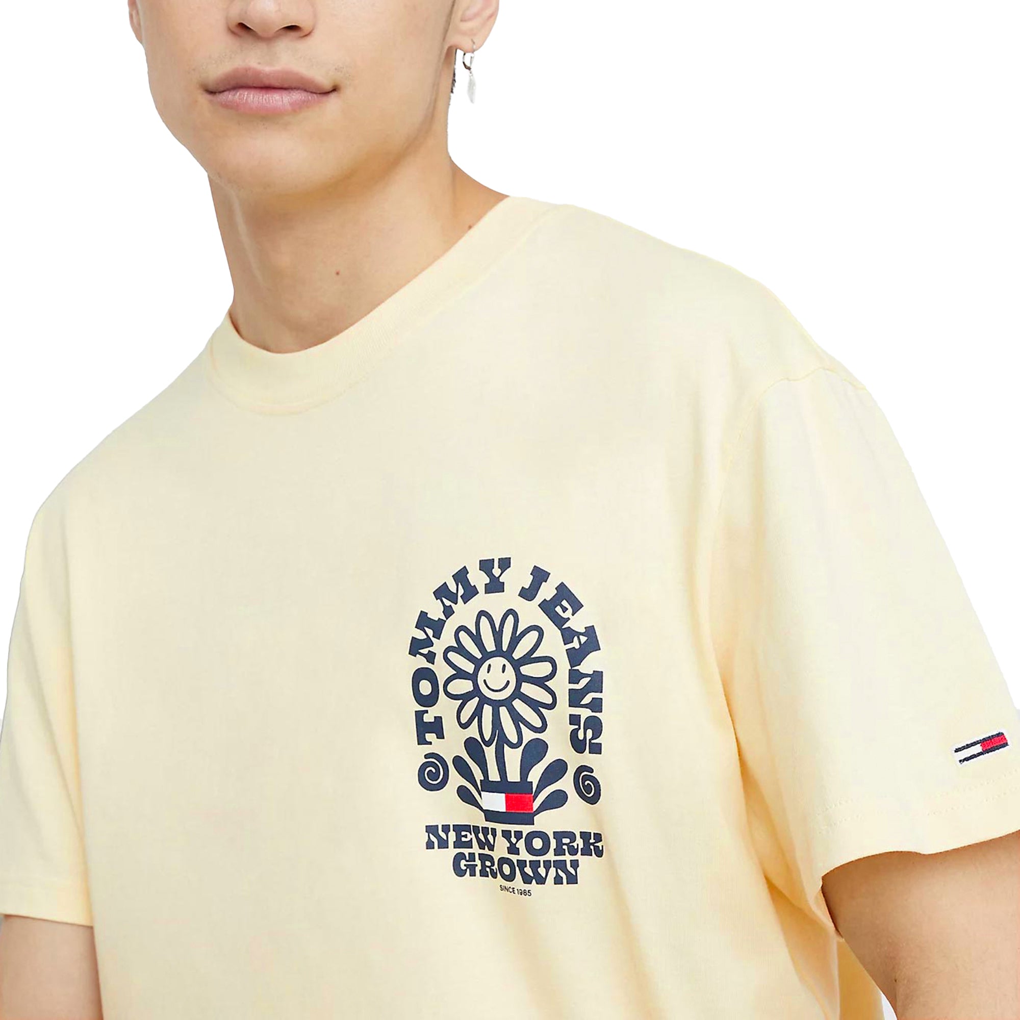 Tommy Jeans Homegrown Plant T-Shirt - Lemon Zest