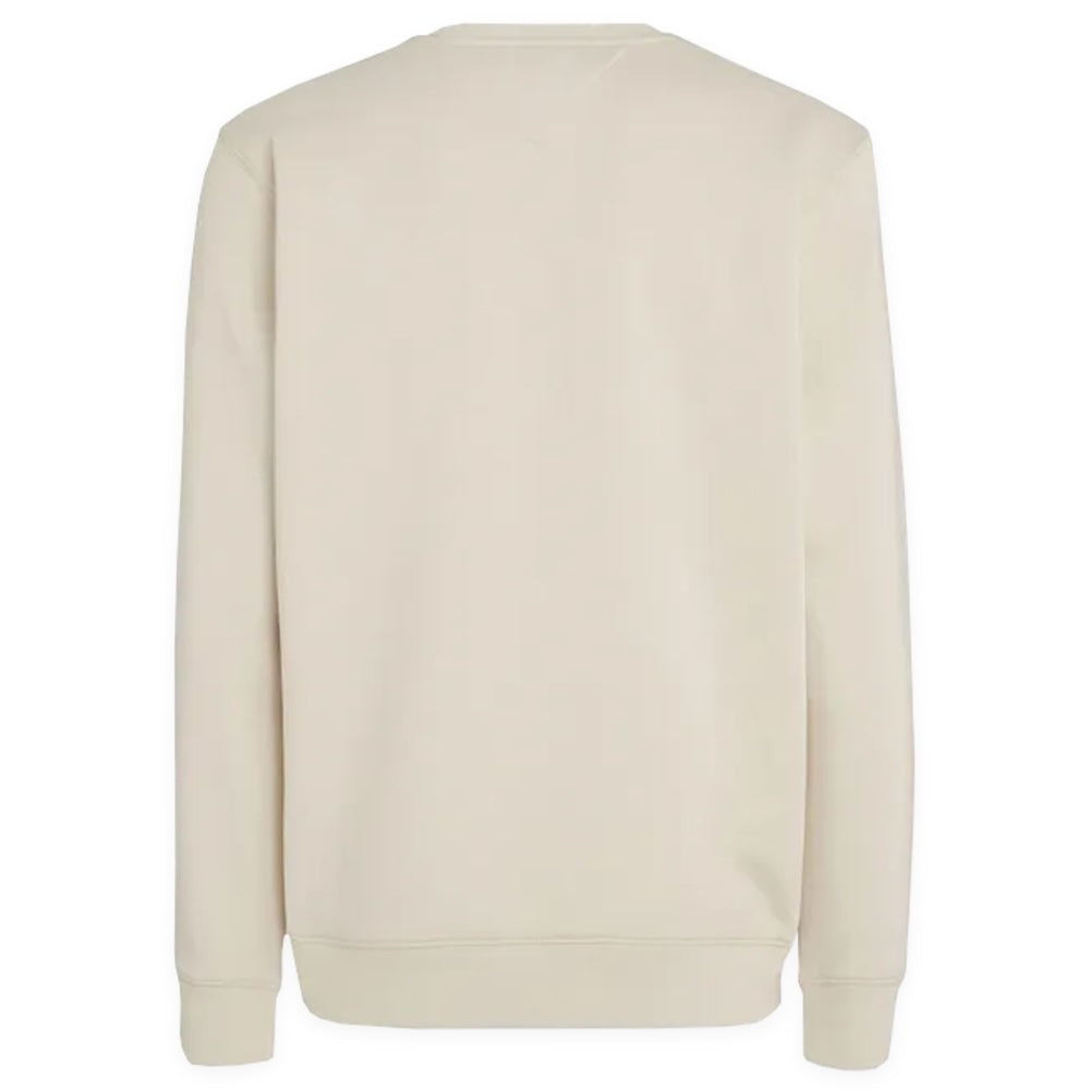 Tommy Jeans Regular Fleece Crew Neck Sweat - Newsprint