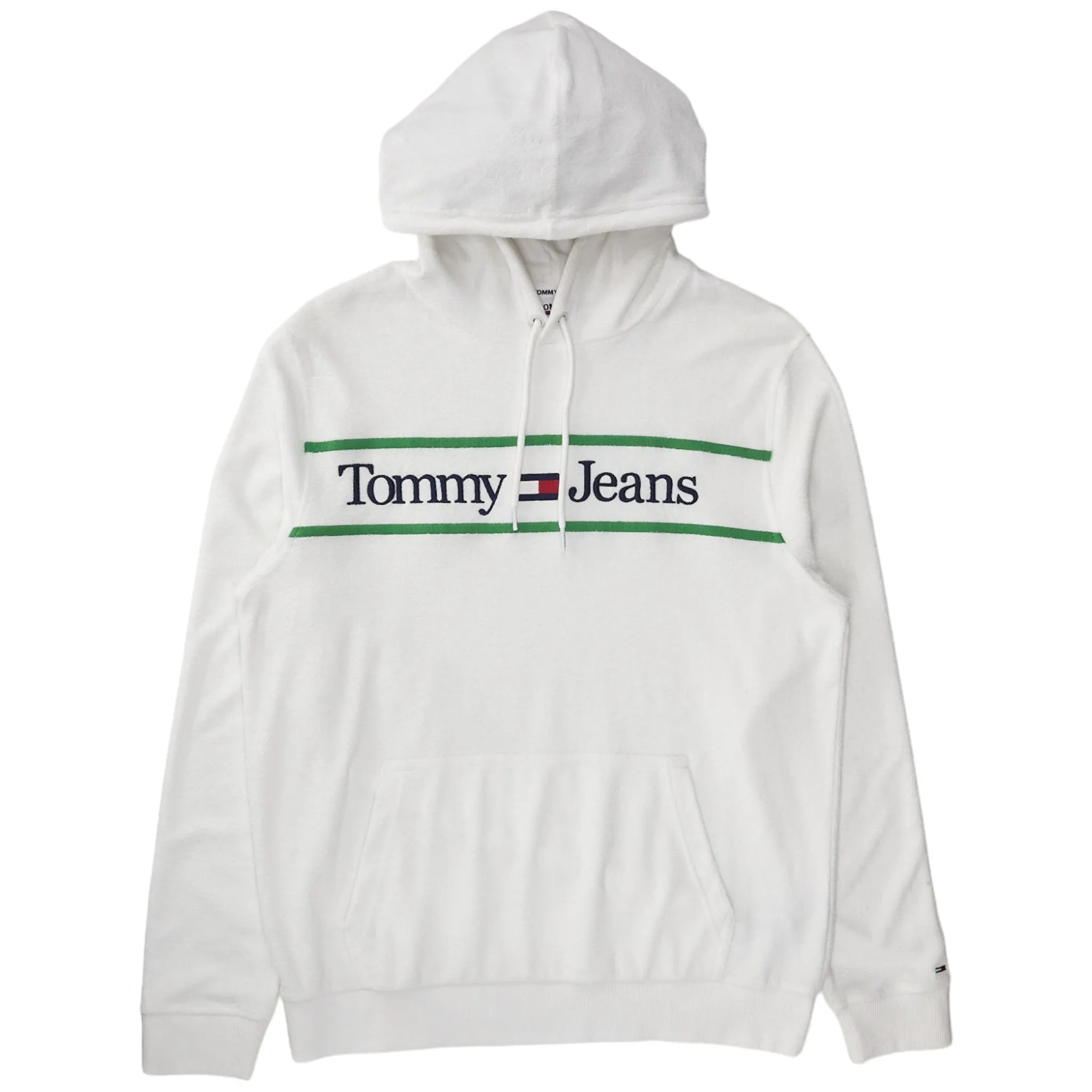 Tommy Jeans White Towelling Hoody