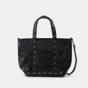 Vanessa Bruno  Small Tote Bag in Black Leather