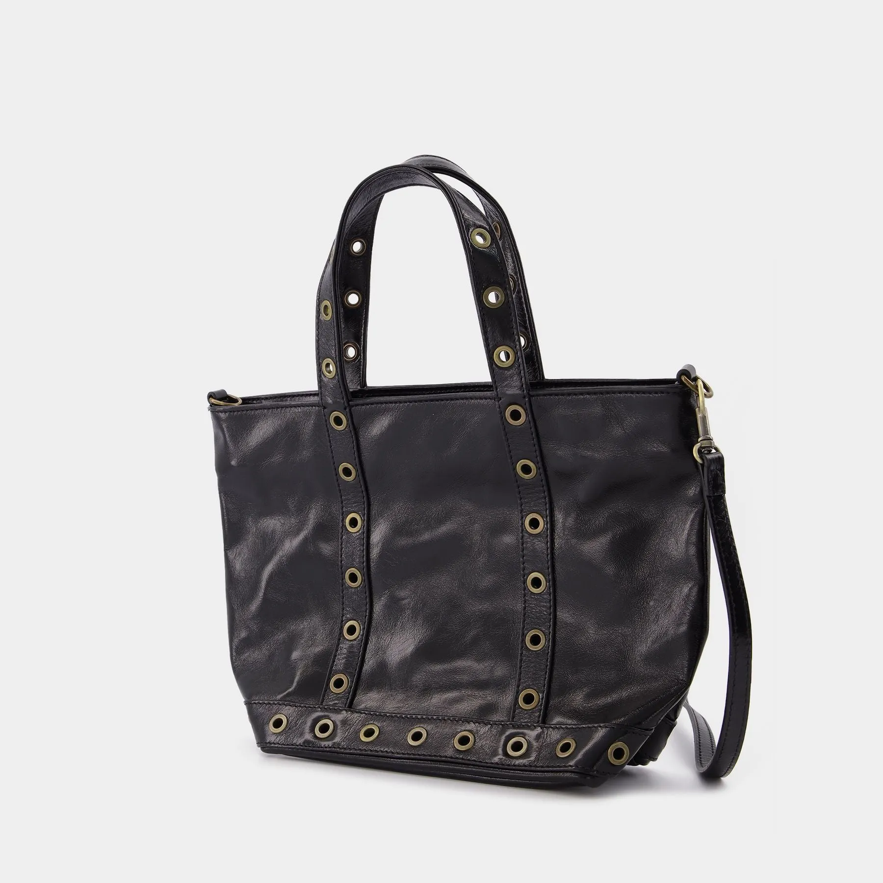 Vanessa Bruno  Small Tote Bag in Black Leather