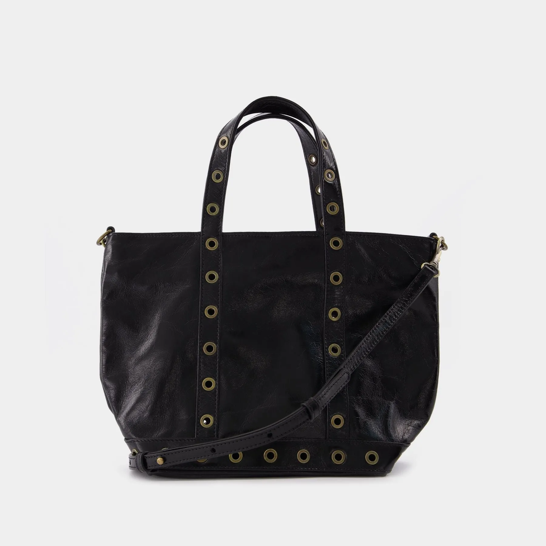 Vanessa Bruno  Small Tote Bag in Black Leather