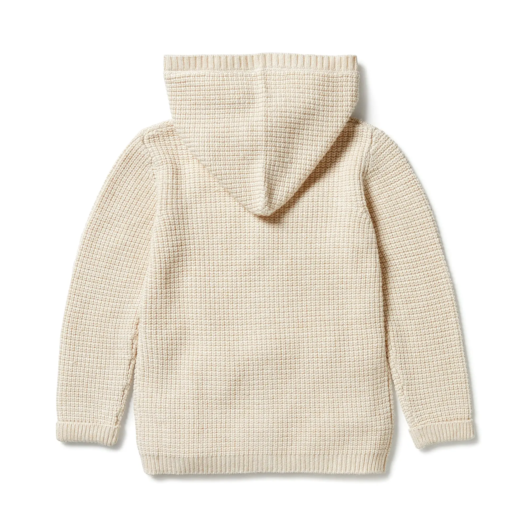 Wilson & Frenchy Knitted Button Jacket - Sand Melange - Kids