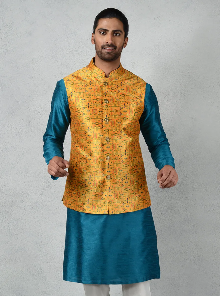 Yellow Bandhgala Jacket | TULA