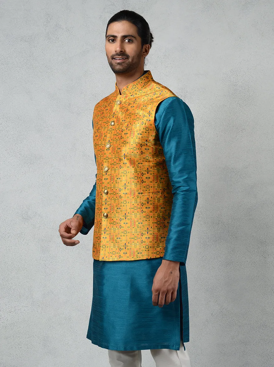 Yellow Bandhgala Jacket | TULA