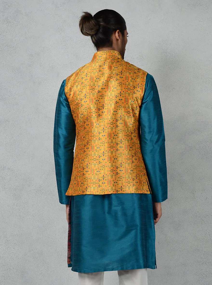 Yellow Bandhgala Jacket | TULA