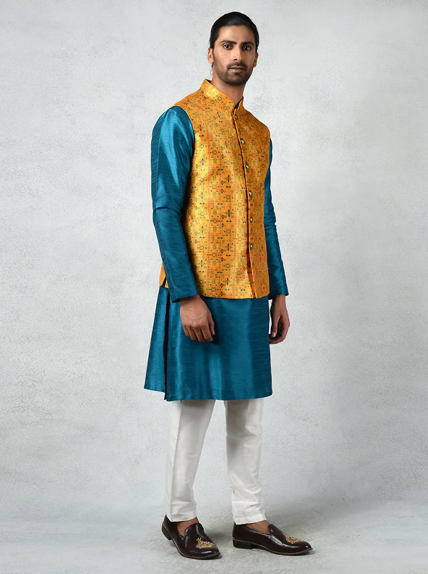 Yellow Bandhgala Jacket | TULA