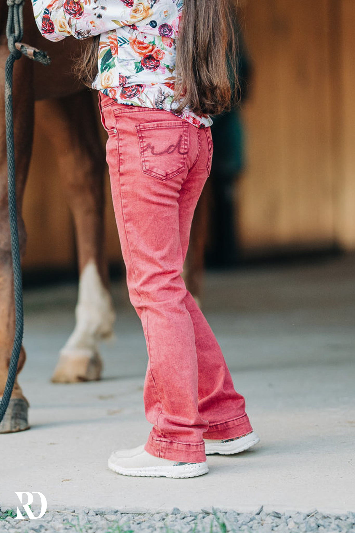 *YOUTH* MERLOT SIGNATURE STRAIGHT DENIM